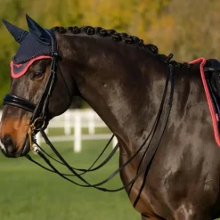 Bonnets Pour Chevaux*LeMieux - Bonnet pour chevaux anti-mouches Loire / cranberry Marine