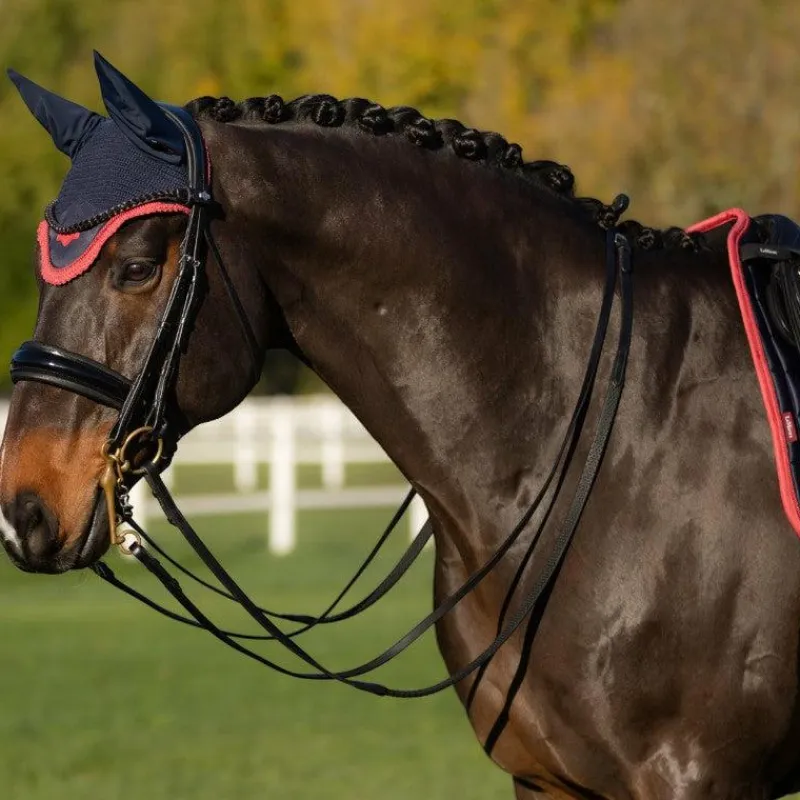Bonnets Pour Chevaux*LeMieux - Bonnet pour chevaux anti-mouches Loire / cranberry Marine