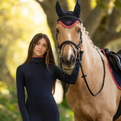 Bonnets Pour Chevaux*LeMieux - Bonnet pour chevaux anti-mouches Classic / cranberry Marine