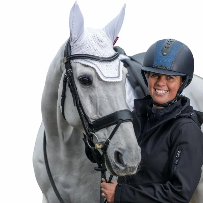 Bonnets Pour Chevaux*LeMieux - Bonnet pour chevaux anti-mouches Crystal Blanc