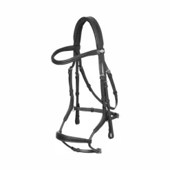 Bridons Poneys|Bridons*LeMieux - Bridon Arika muserolle anatomique / argent Noir