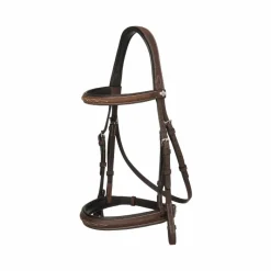 New - Bridon avec rênes Hunter havane/ argent Bridons Poneys|Bridons