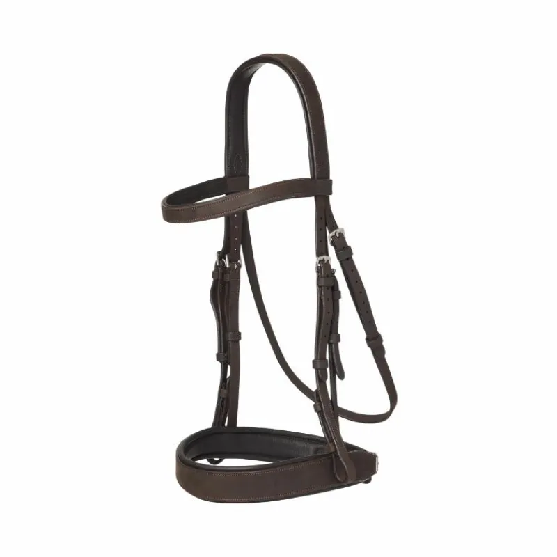 Bridons Poneys|Bridons*LeMieux - Bridon avec rênes Flat Hunter havane/ argent Marron