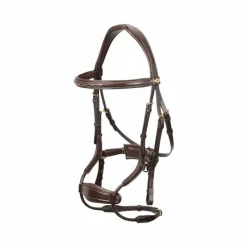 Bridons Poneys|Bridons*LeMieux - Bridon muserolle anatomique Kudos havane Marron