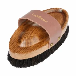 Brosses Douces*LeMieux - Brosse douce en laine de mouton Artisan Marron