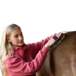 Bouchons*LeMieux - Brosse dur Flexi Scrubbing cranberry Rose