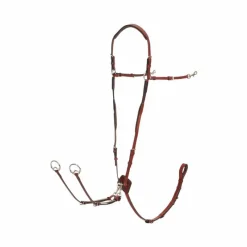 New - Collier de chasse D-Ring chesnut/ argent Colliers De Chasse Poneys|Colliers De Chasse