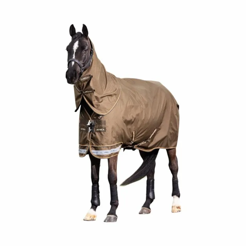 Couvertures Poneys|Couvertures Et Chemises*LeMieux - Couverture imperméable d’extérieur Arika ripstop Alpine 50g Marron