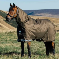 Couvertures Poneys|Couvertures Et Chemises*LeMieux - Couverture imperméable d’extérieur Arika ripstop Alpine 100g Marron