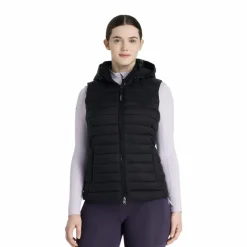 Sale - Doudoune sans manches à capuche femme Rose Blousons Et Manteaux