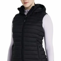 Sale - Doudoune sans manches à capuche femme Rose Blousons Et Manteaux