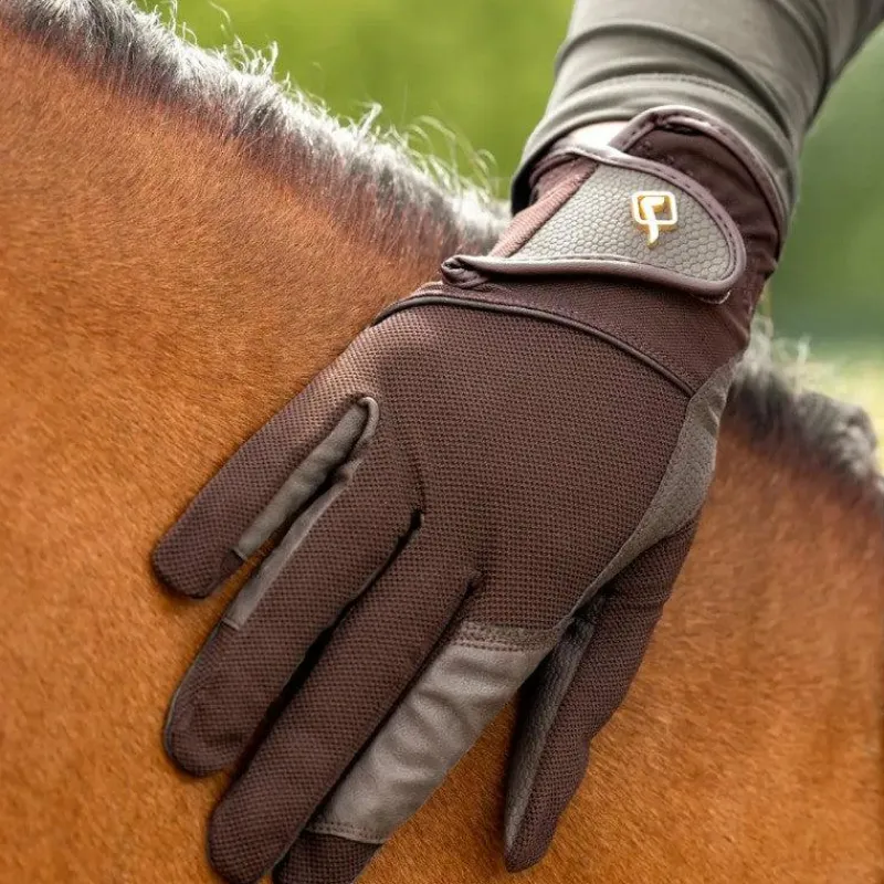 Gants D'Équitation*LeMieux - Gants d'équitation Pro Mesh Marron