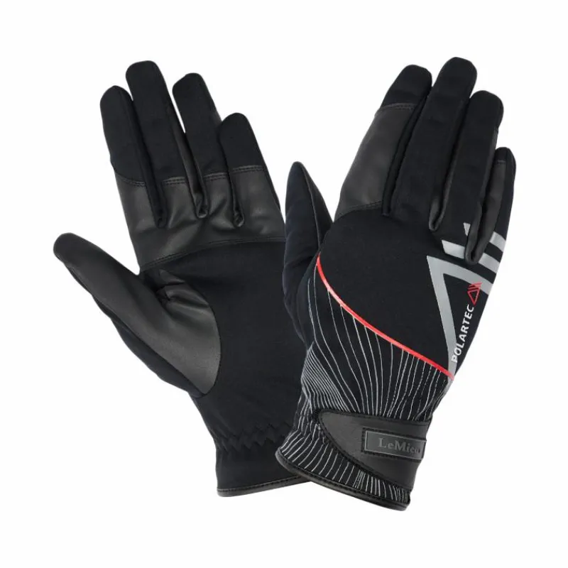 Gants D'Équitation*LeMieux - Gants d'équitation résistants à l’eau Polartec Pro Noir