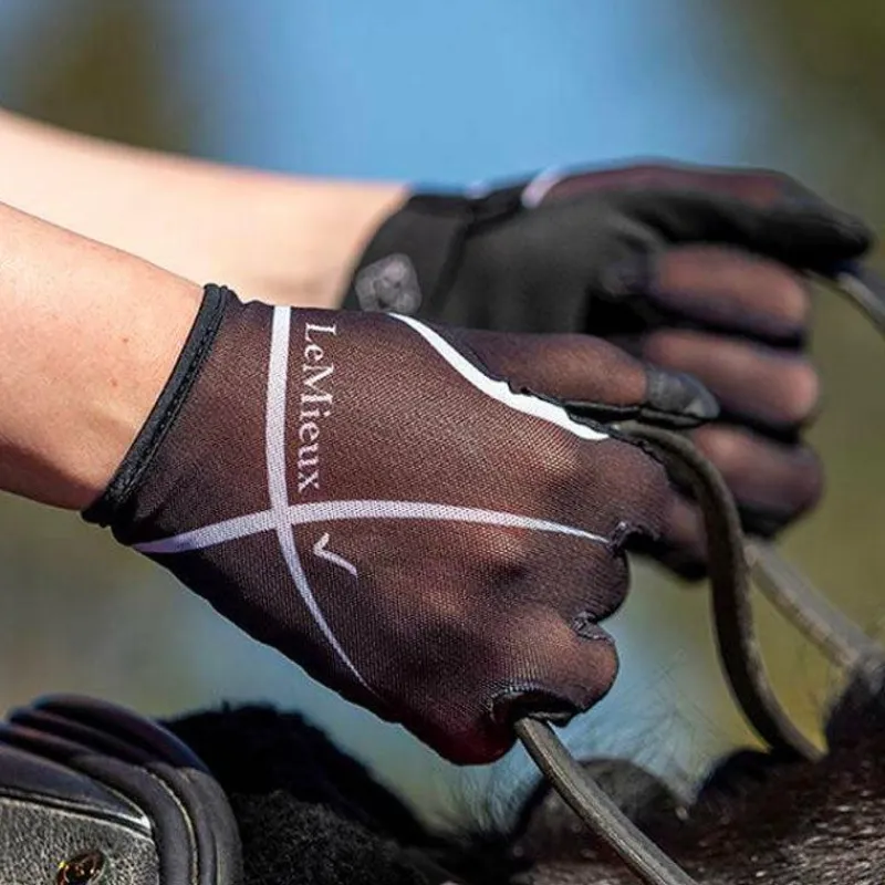 Gants D'Équitation*LeMieux - Gants d'équitation Soleil mesh Noir
