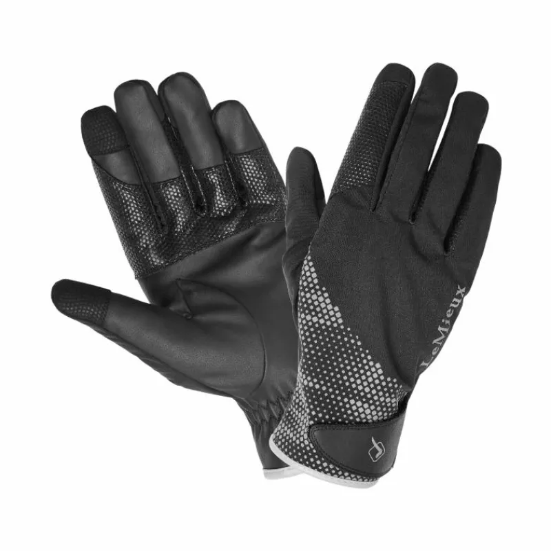Gants D'Équitation*LeMieux - Gants d'équitation unisexe Waterproof Noir