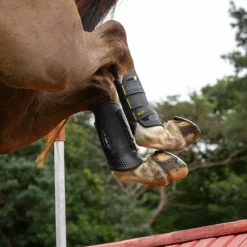 Guêtres Fermées*LeMieux - Guêtres de cross MimSafe postérieurs / jaune Noir