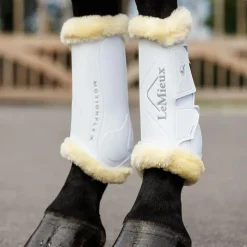 - Guêtres de dressage Motionflex avec fourrure / naturel Guêtres Fermées