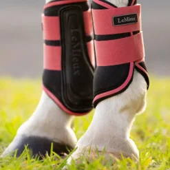 Guêtres Ouvertes Poneys|Guêtres Ouvertes*LeMieux - Guêtres souples de travail cranberry Rose