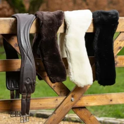 Fourreaux De Sangle*LeMieux - Housse de sangle de saut d’obstacle Anatomic en laine mérinos+ Noir