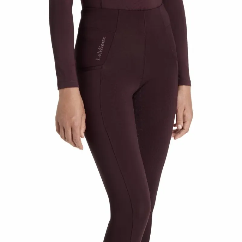 Leggings D'Équitation*LeMieux - Legging d'équitation Pull-on fille Young Rider Orla damson Bordeaux