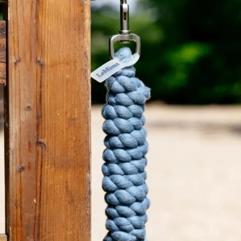 Licols Poneys|Longes Classiques*LeMieux - Longe en polycoton Ice blue Bleu