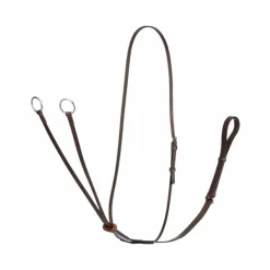 New - Martingale à anneaux Arika havane/ argent Enrênements Poneys|Martingales