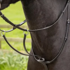 Enrênements Poneys|Martingales*LeMieux - Martingale à anneaux Arika / argent Noir