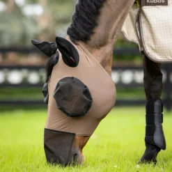 Masques Anti-Mouches Poneys|Masques Anti-Mouches*LeMieux - Masque anti-mouches Bug Relief Full walnut Marron