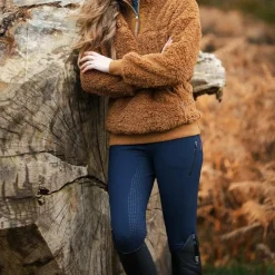 Pantalons D'Équitation*LeMieux - Pantalon d'équitation imperméable femme DryTex Full Grip Marine