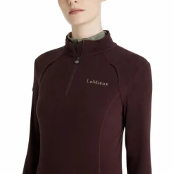 Pulls Et Gilets*LeMieux - Polaire à col zippé femme Frances damson Bordeaux