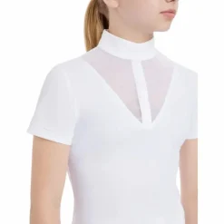 Outlet - Polo de concours manches courtes fille Eva Young Rider Enfant Polos Et Chemises