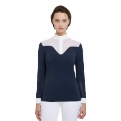 Polos Et Chemises*LeMieux - Polo de concours manches longues femme Emily Marine