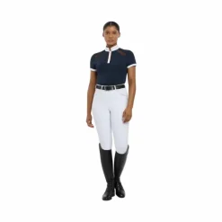 Polos Et Chemises*LeMieux - Polo de concours manches courtes femme Camille Marine
