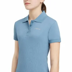 Polos Et Chemises*LeMieux - Polo enfant Classique Junior Young Rider Ice blue Bleu