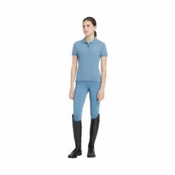 Polos Et Chemises*LeMieux - Polo enfant Classique Junior Young Rider Ice blue Bleu