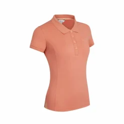 Best - Polo manches courtes femme Classic apricot Polos Et Chemises