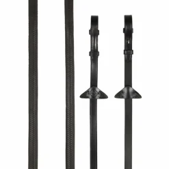 Rênes Et Arrêtoirs De Rênes Poneys|Rênes Et Arrêtoirs De Rênes*LeMieux - Rênes en caoutchouc / argent Marron