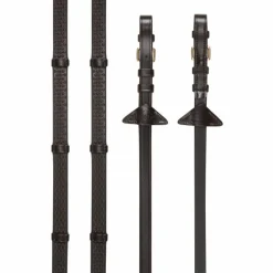 Hot - Rênes en caoutchouc avec arrêtoirs / laiton Rênes Et Arrêtoirs De Rênes Poneys|Rênes Et Arrêtoirs De Rênes