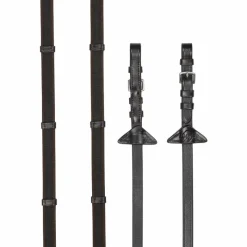 Sale - Rênes en caoutchouc grip Continental / argent Rênes Et Arrêtoirs De Rênes Poneys|Rênes Et Arrêtoirs De Rênes