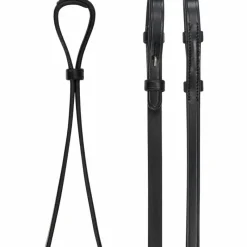 Rênes Et Arrêtoirs De Rênes Poneys|Rênes Et Arrêtoirs De Rênes*LeMieux - Rênes en cuir Curb / argent Noir