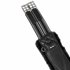 Sangles Classiques*LeMieux - Sangle longue en cuir doublure amovible laine synthétique Arika Noir