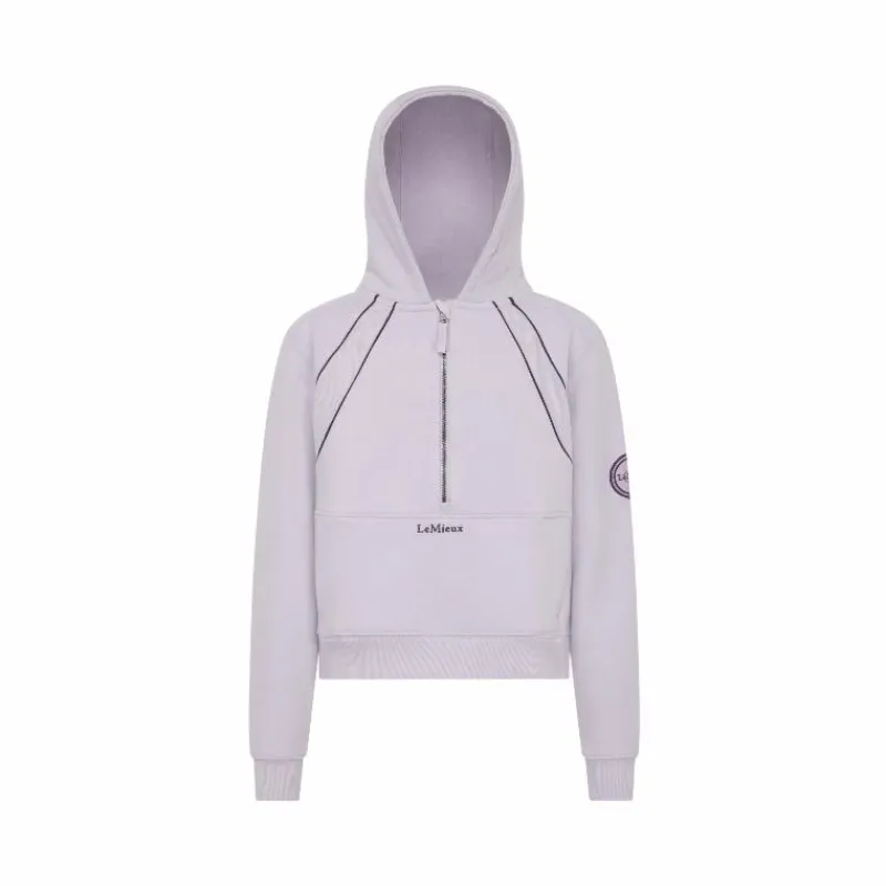 Pulls Et Gilets*LeMieux - Sweat à capuche demi-zippé enfant Young Rider Hettie lilac Violet