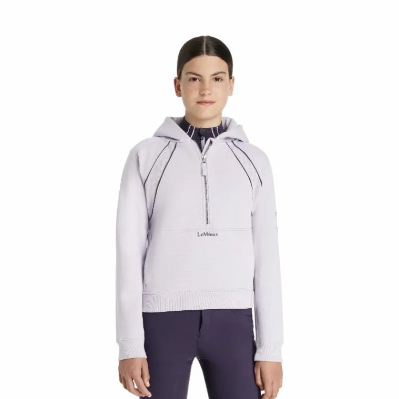 Pulls Et Gilets*LeMieux - Sweat à capuche demi-zippé enfant Young Rider Hettie lilac Violet