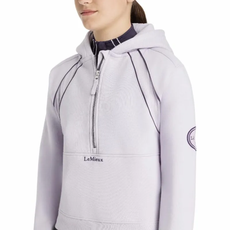 Pulls Et Gilets*LeMieux - Sweat à capuche demi-zippé enfant Young Rider Hettie lilac Violet
