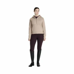 Online - Sweat à capuche femme demi-zippé Henrietta almond Pulls Et Gilets