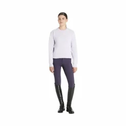 Discount - Sweat à col rond enfant Young Rider Carmen lilac Enfant Pulls Et Gilets