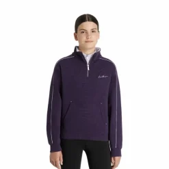 Pulls Et Gilets*LeMieux - Sweat col zippé enfant Young Rider Kate juniper/ lilac Violet