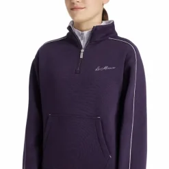 Pulls Et Gilets*LeMieux - Sweat col zippé enfant Young Rider Kate juniper/ lilac Violet