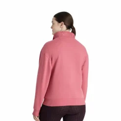 Clearance - Sweat col zippé femme Keira cranberry Pulls Et Gilets