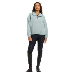 Pulls Et Gilets*LeMieux - Sweat manches longues femme Dana quarter zip glacier Bleu
